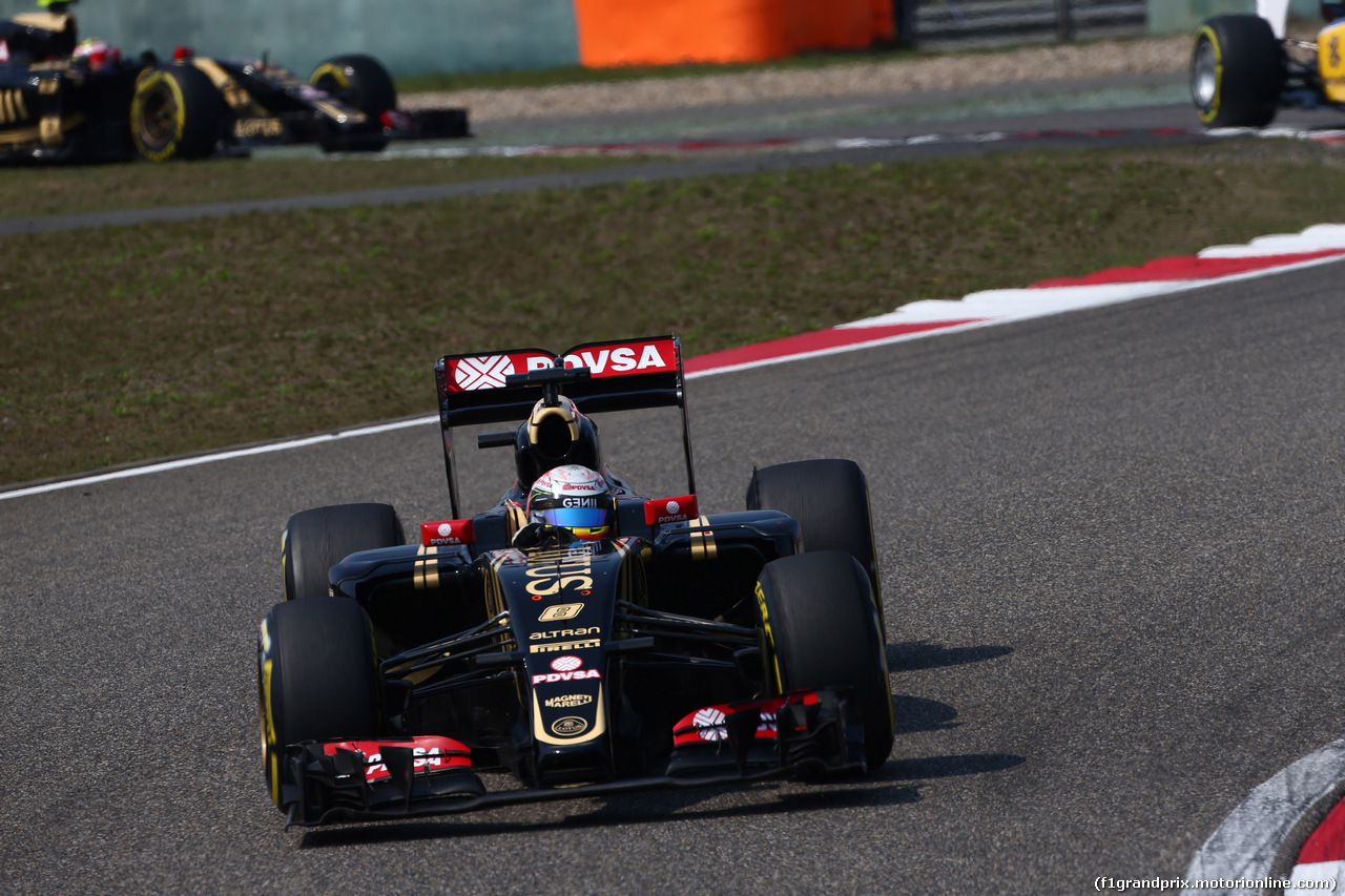 GP CINA, 12.04.2015 - Gara, Romain Grosjean (FRA) Lotus F1 Team E23