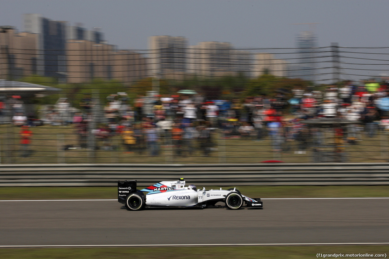GP CINA, 12.04.2015 - Gara, Valtteri Bottas (FIN) Williams F1 Team FW37