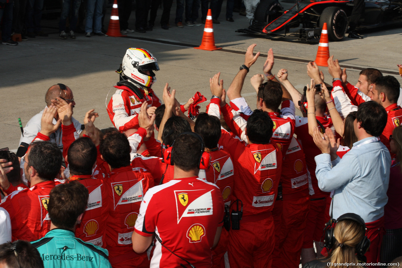 GP CINA, 12.04.2015 - Gara, terzo Sebastian Vettel (GER) Ferrari SF15-T