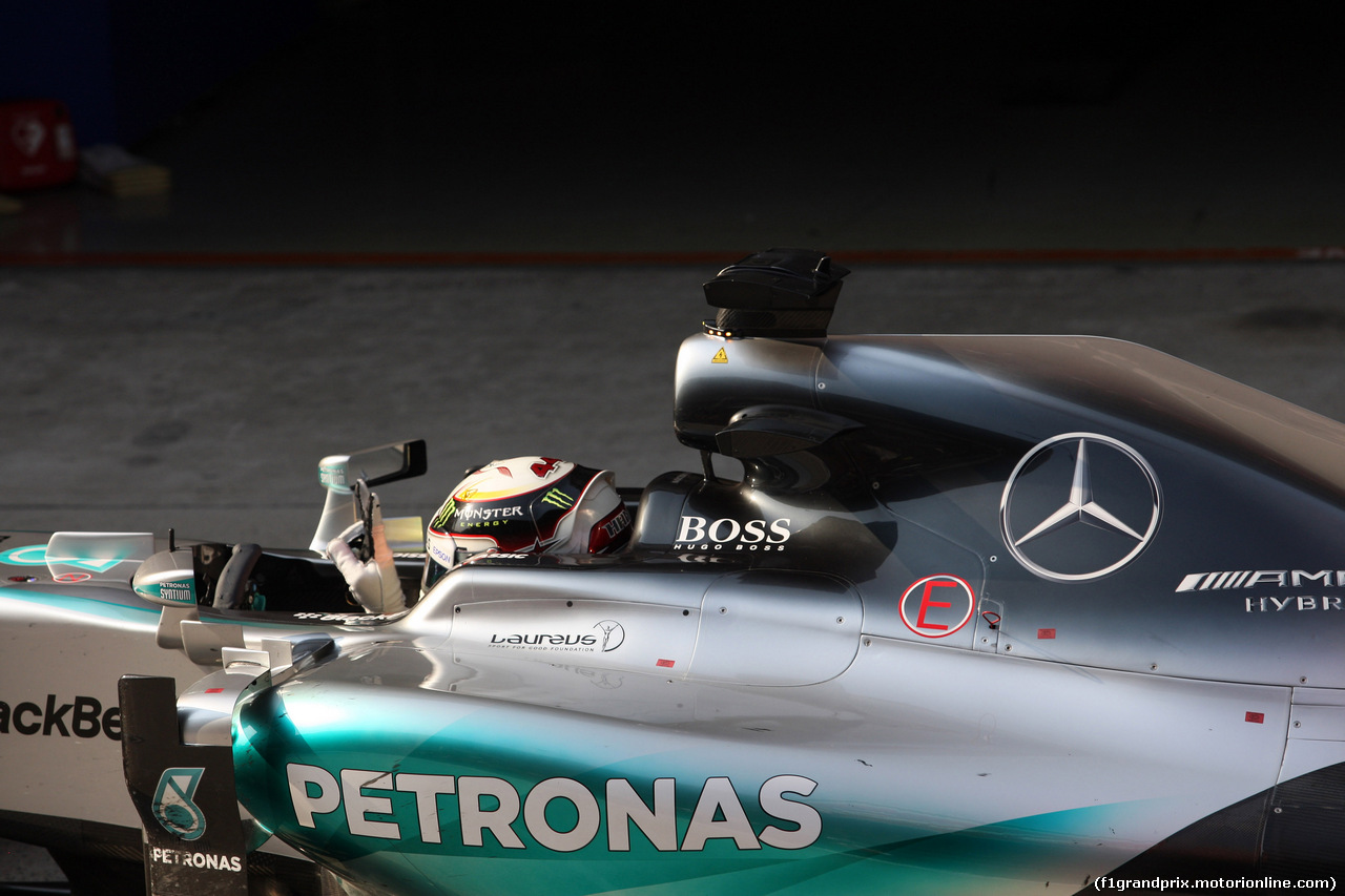 GP CINA, 12.04.2015 - Gara, Lewis Hamilton (GBR) Mercedes AMG F1 W06 vincitore