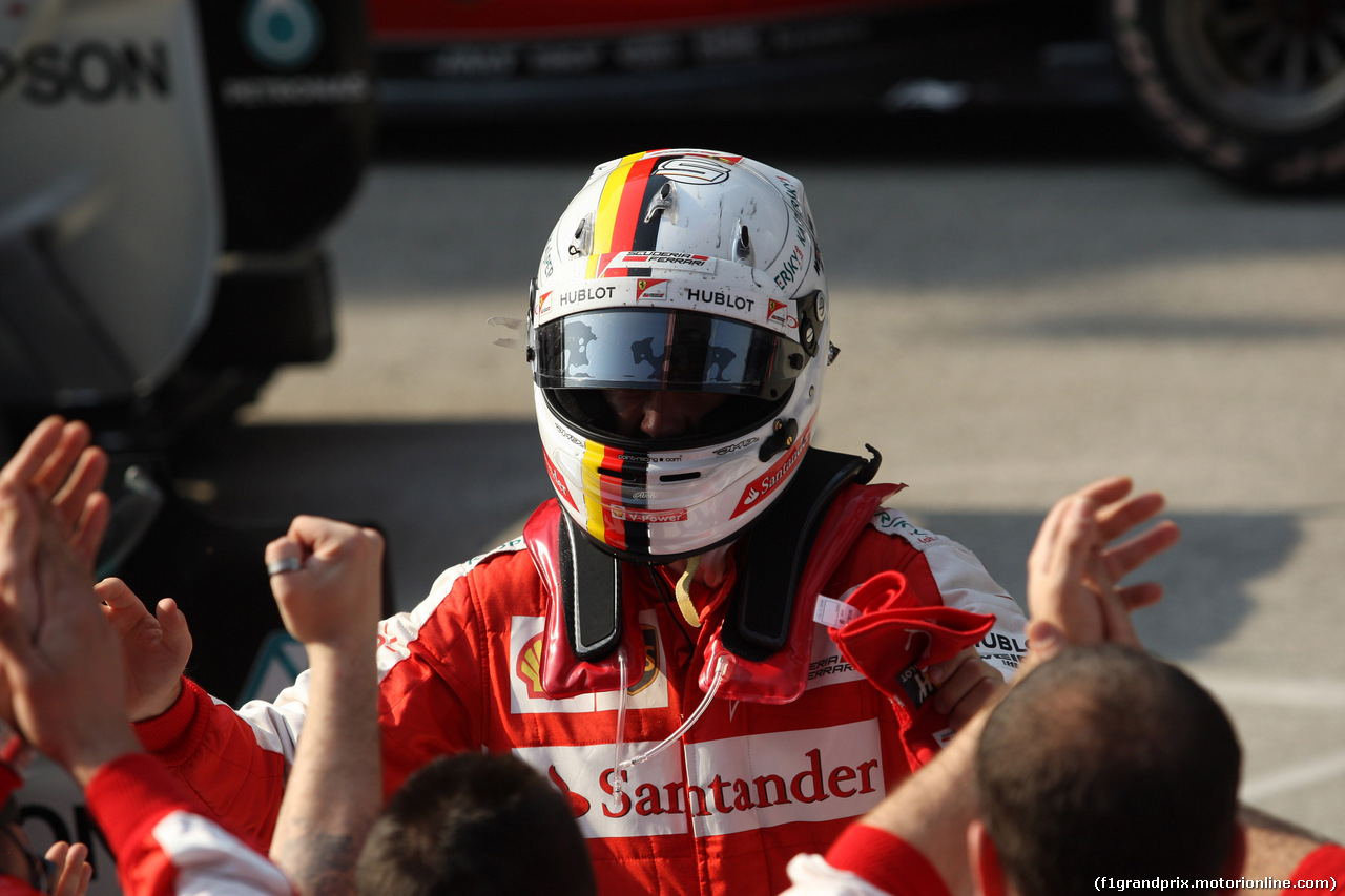 GP CINA, 12.04.2015 - Gara, terzo Sebastian Vettel (GER) Ferrari SF15-T