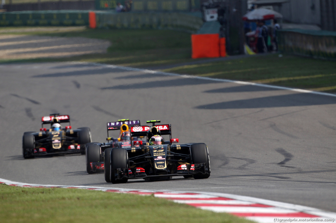 GP CINA, 12.04.2015 - Gara, Pastor Maldonado (VEN) Lotus F1 Team E23