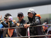 GP CINA, 12.04.2015 - Drivers parade, Nico Rosberg (GER) Mercedes AMG F1 W06 e Nico Hulkenberg (GER) Sahara Force India F1 VJM08