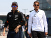 GP CINA, 12.04.2015 - Sergio Perez (MEX) Sahara Force India F1 VJM08 e Jenson Button (GBR)  McLaren Honda MP4-30.