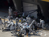GP CINA, 12.04.2015 - Gara, Pit stop, Valtteri Bottas (FIN) Williams F1 Team FW37