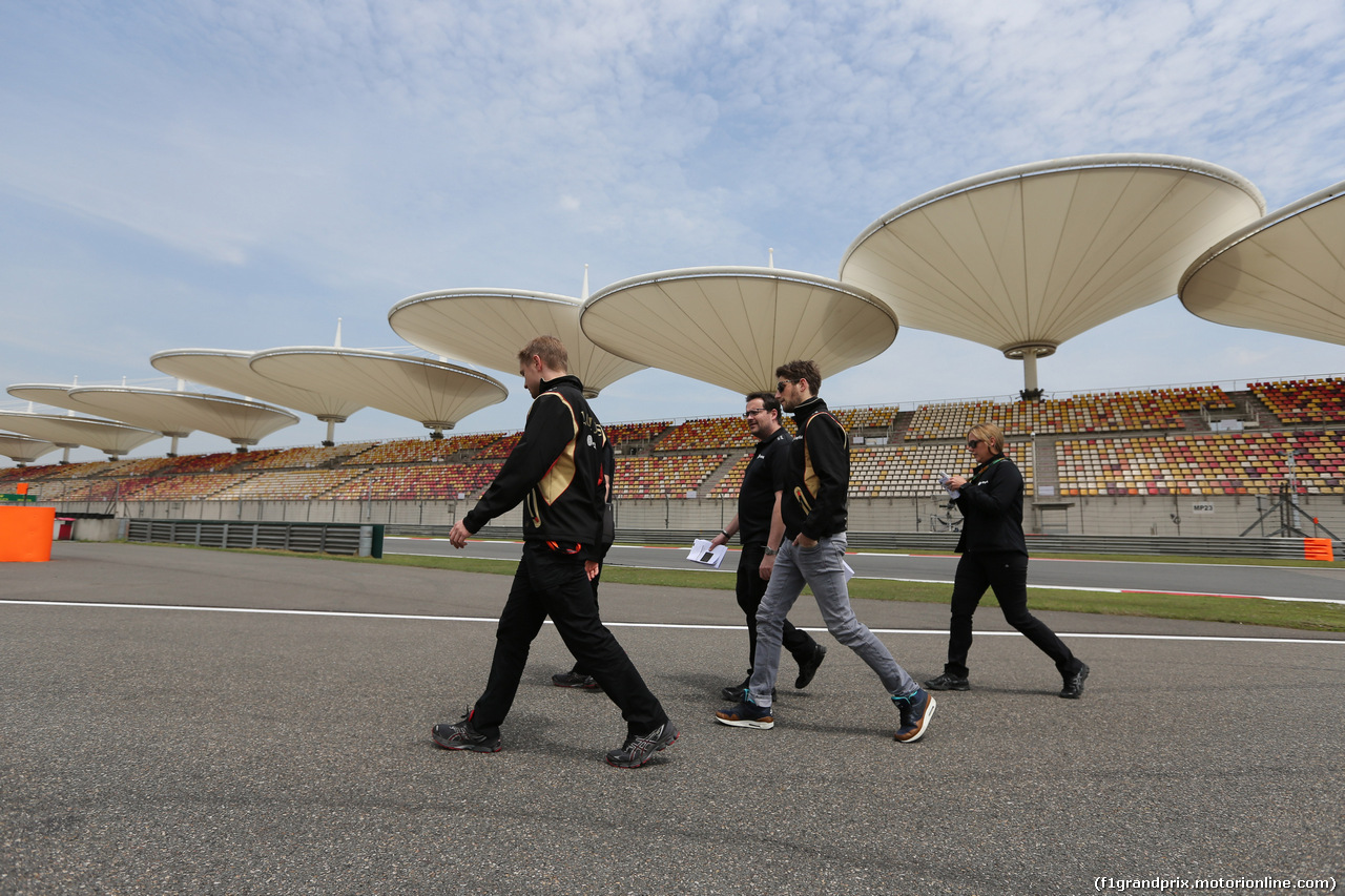 GP CINA, 09.04.2015 - Romain Grosjean (FRA) Lotus F1 Team E23