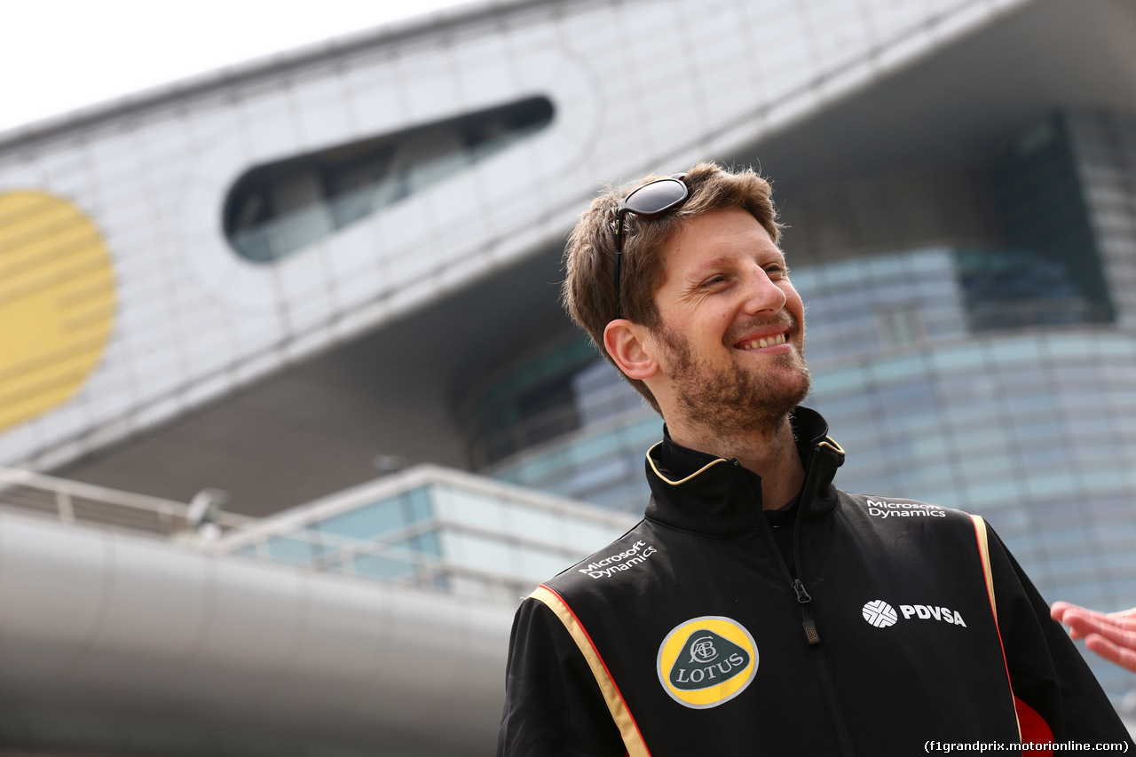 GP CINA, 09.04.2015 - Romain Grosjean (FRA) Lotus F1 Team E23