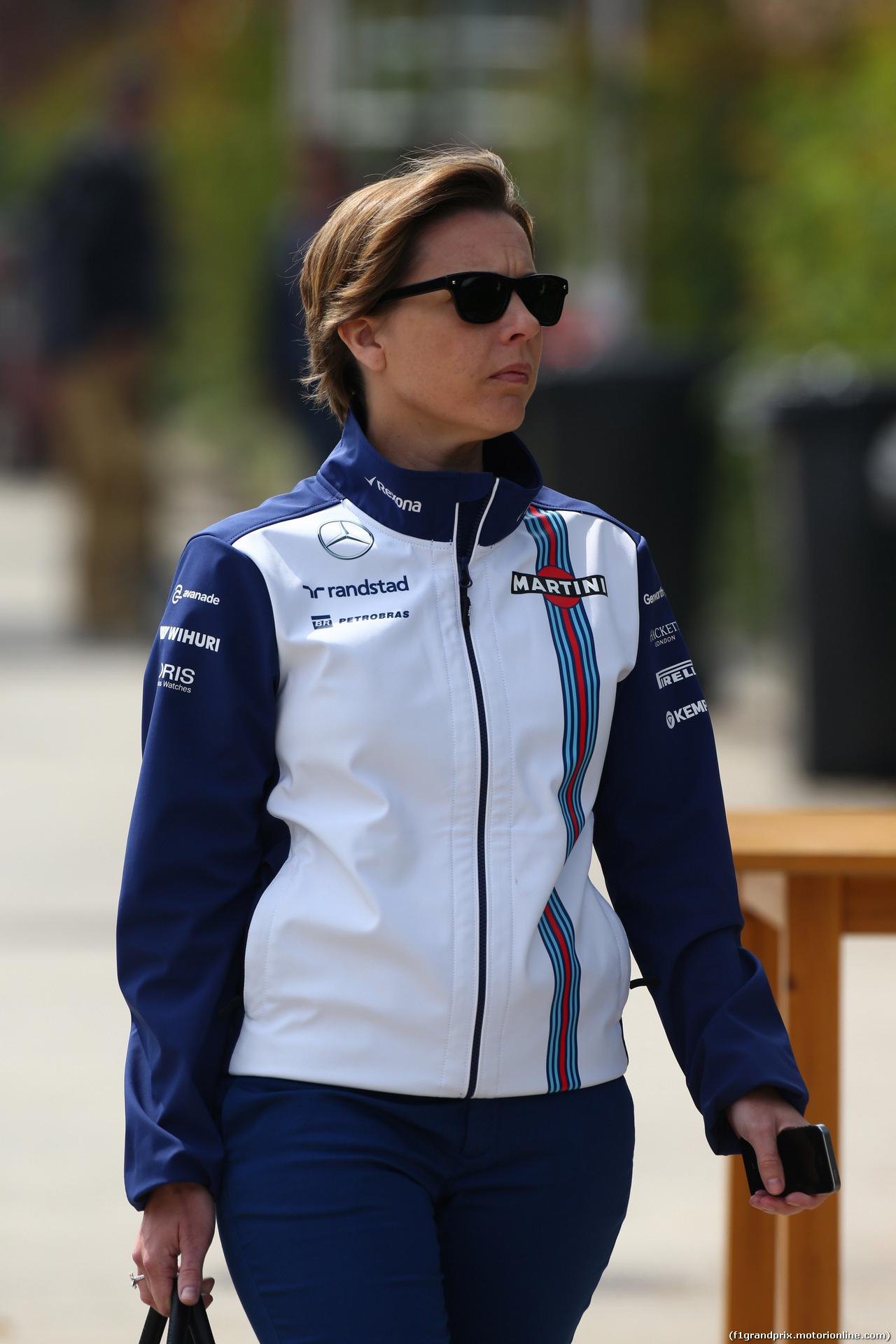 GP CINA, 09.04.2015 - Claire Williams (GBR) Williams Deputy Team Principal.