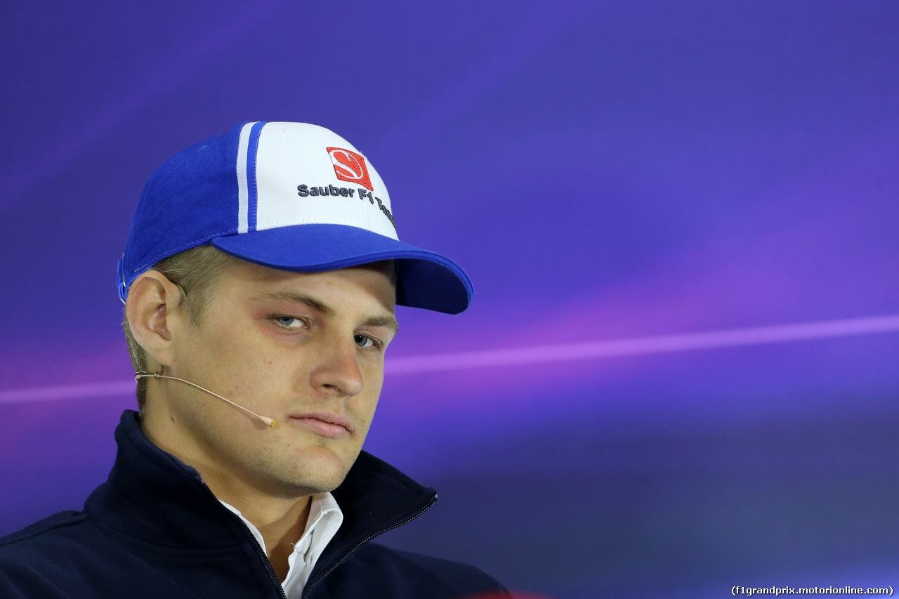 GP CINA, 09.04.2015 - Conferenza Stampa, Marcus Ericsson (SUE) Sauber C34