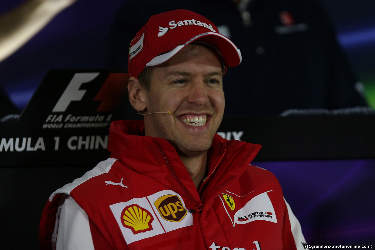 GP CINA, 09.04.2015 - Sebastian Vettel (GER) Ferrari SF15-T
