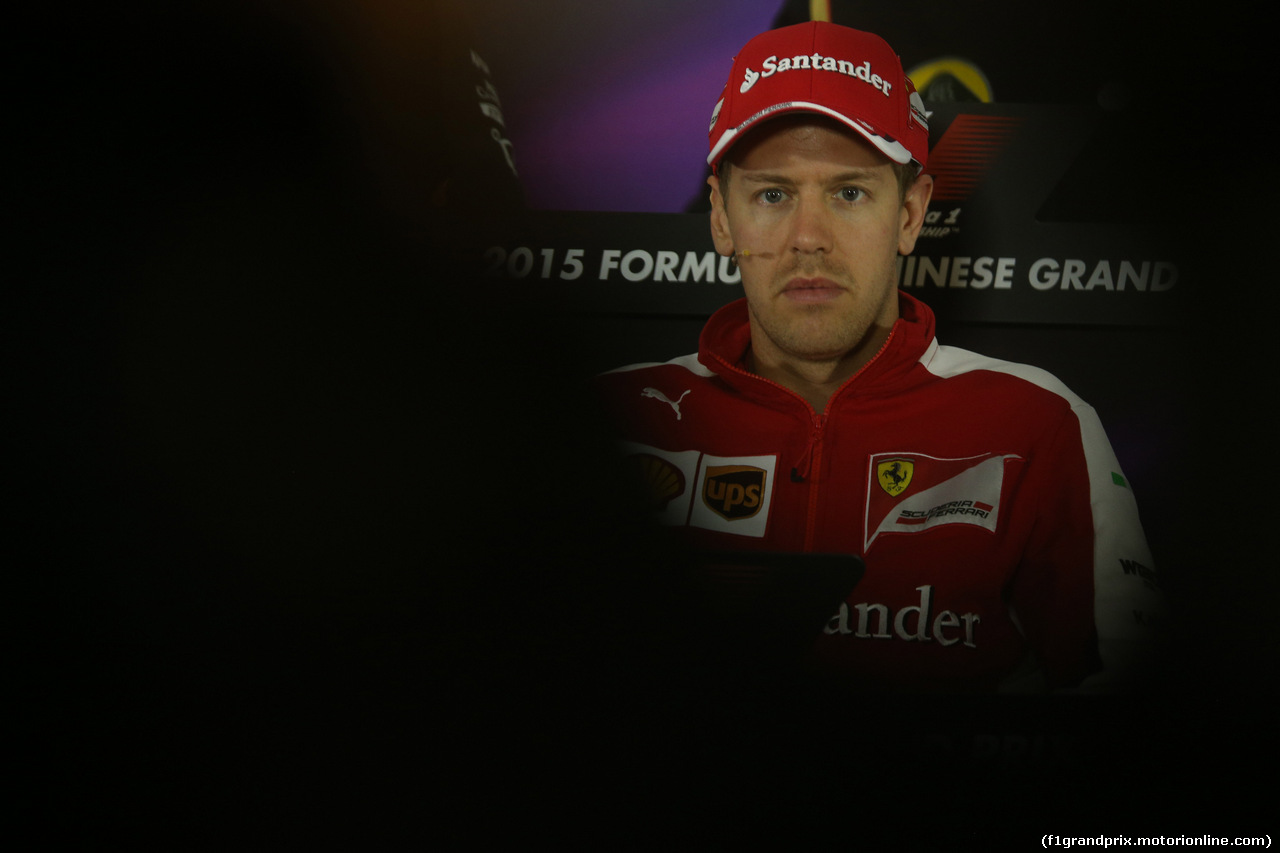 GP CINA, 09.04.2015 - Sebastian Vettel (GER) Ferrari SF15-T