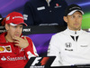 GP CINA, 09.04.2015 - Conferenza Stampa, Sebastian Vettel (GER) Ferrari SF15-T e Jenson Button (GBR)  McLaren Honda MP4-30.