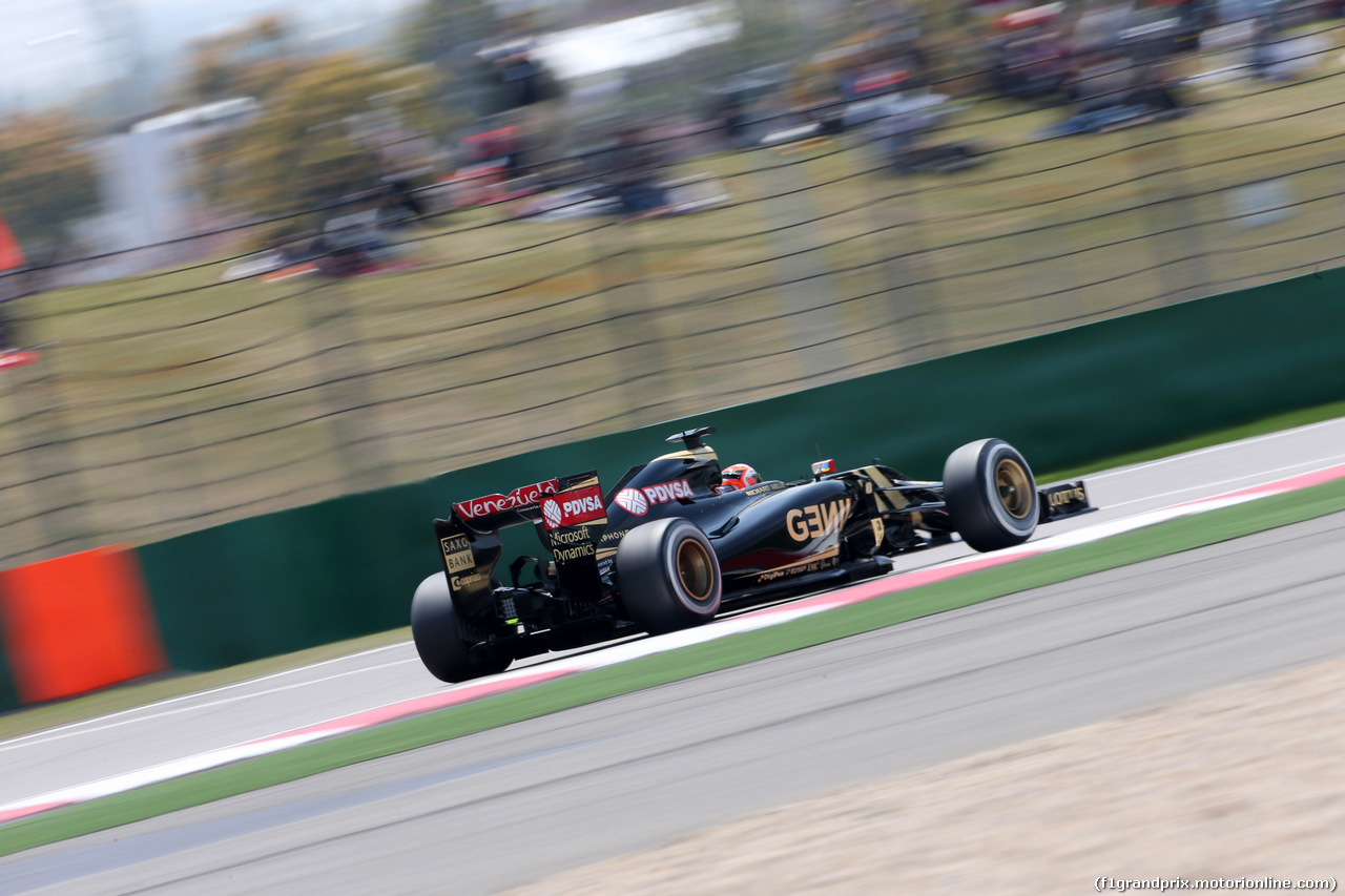 GP CINA, 11.04.2015 - Prove Libere 3, Romain Grosjean (FRA) Lotus F1 Team E23