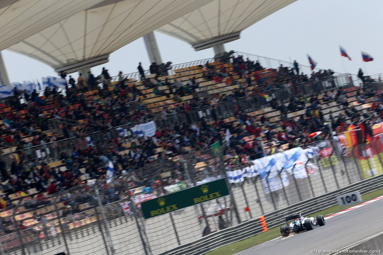 GP CINA, 11.04.2015 - Prove Libere 3, Valtteri Bottas (FIN) Williams F1 Team FW37
