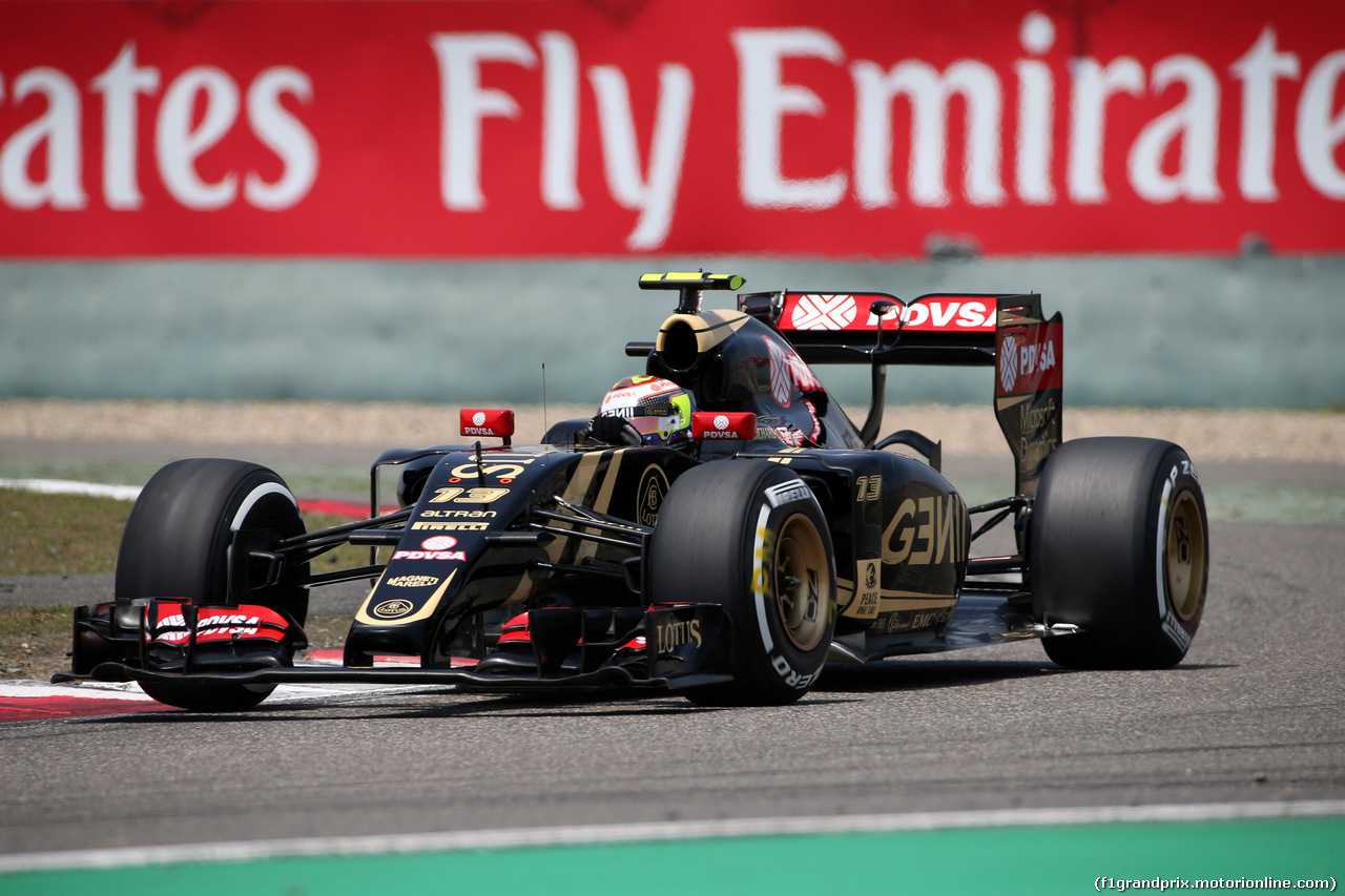 GP CINA, 11.04.2015 - Prove Libere 3, Pastor Maldonado (VEN) Lotus F1 Team E23