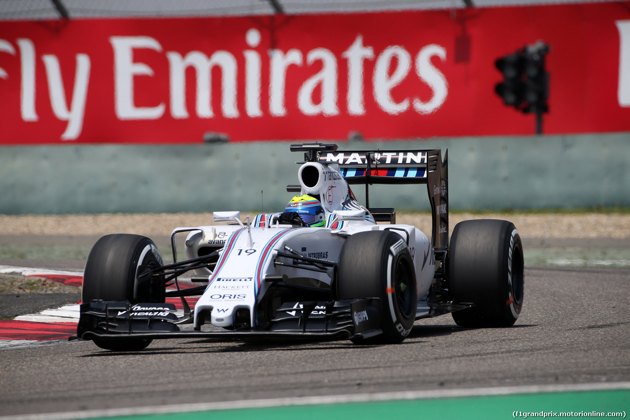 GP CINA, 11.04.2015 - Prove Libere 3, Felipe Massa (BRA) Williams F1 Team FW37