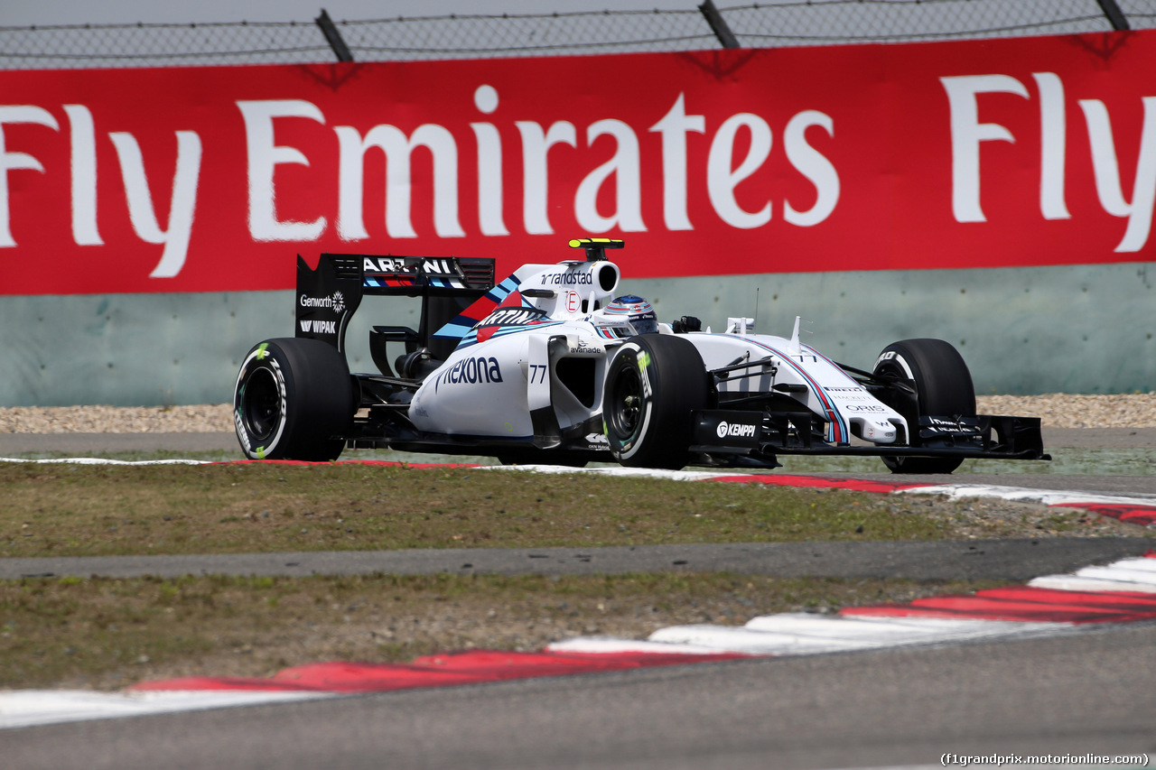 GP CINA, 11.04.2015 - Prove Libere 3, Valtteri Bottas (FIN) Williams F1 Team FW37