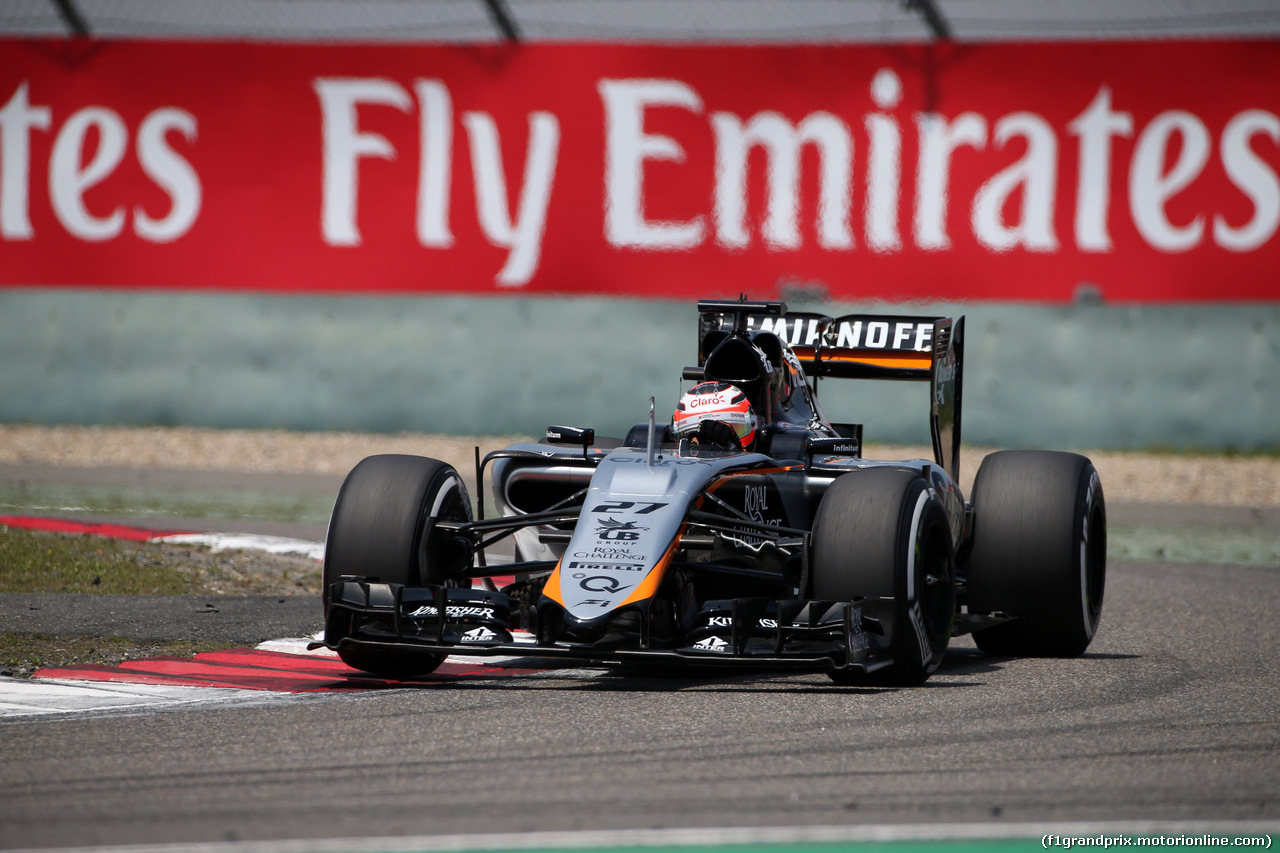GP CINA, 11.04.2015 - Prove Libere 3, Nico Hulkenberg (GER) Sahara Force India F1 VJM08