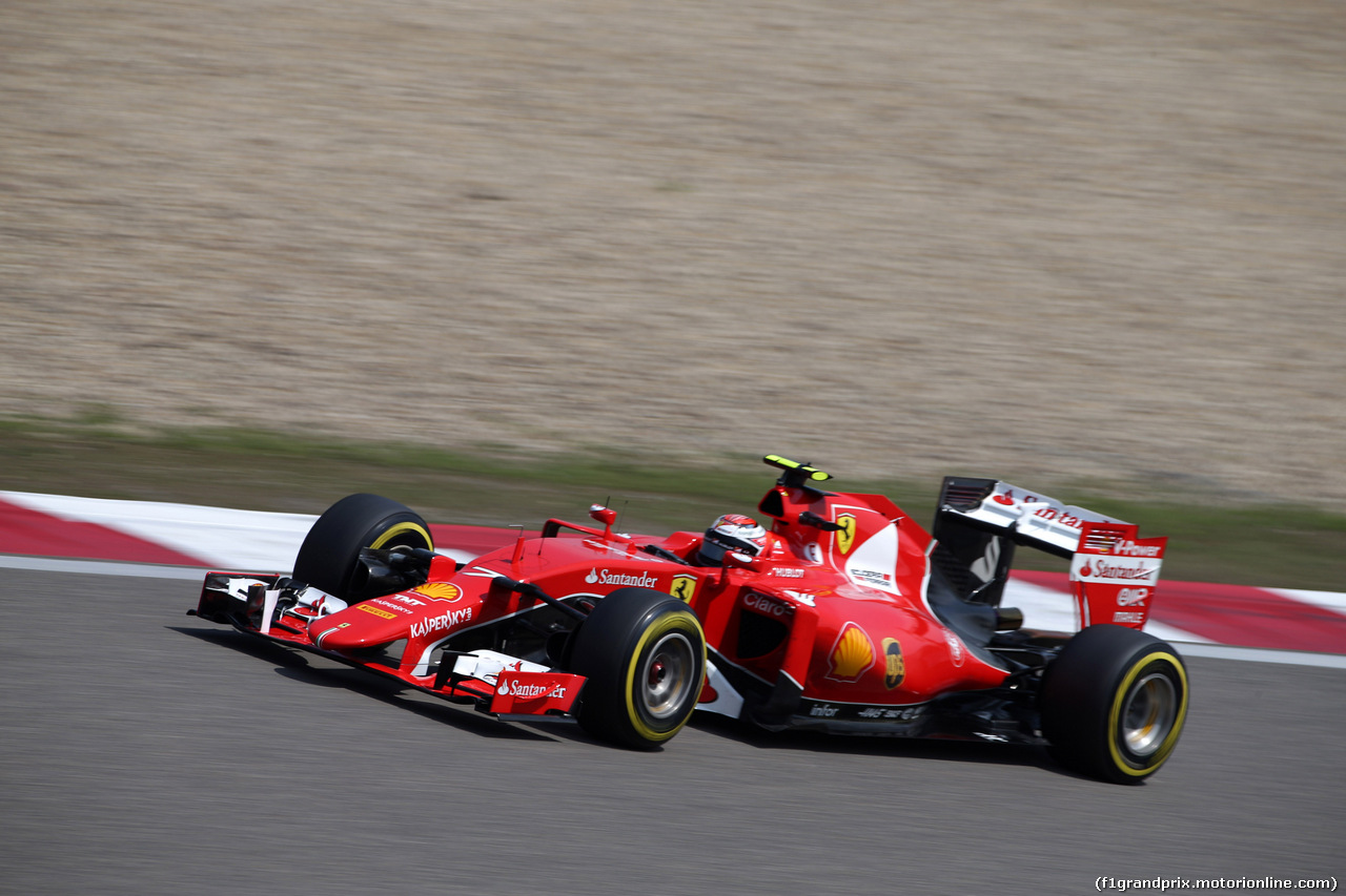 GP CINA, 11.04.2015 - Prove Libere 3, Kimi Raikkonen (FIN) Ferrari SF15-T