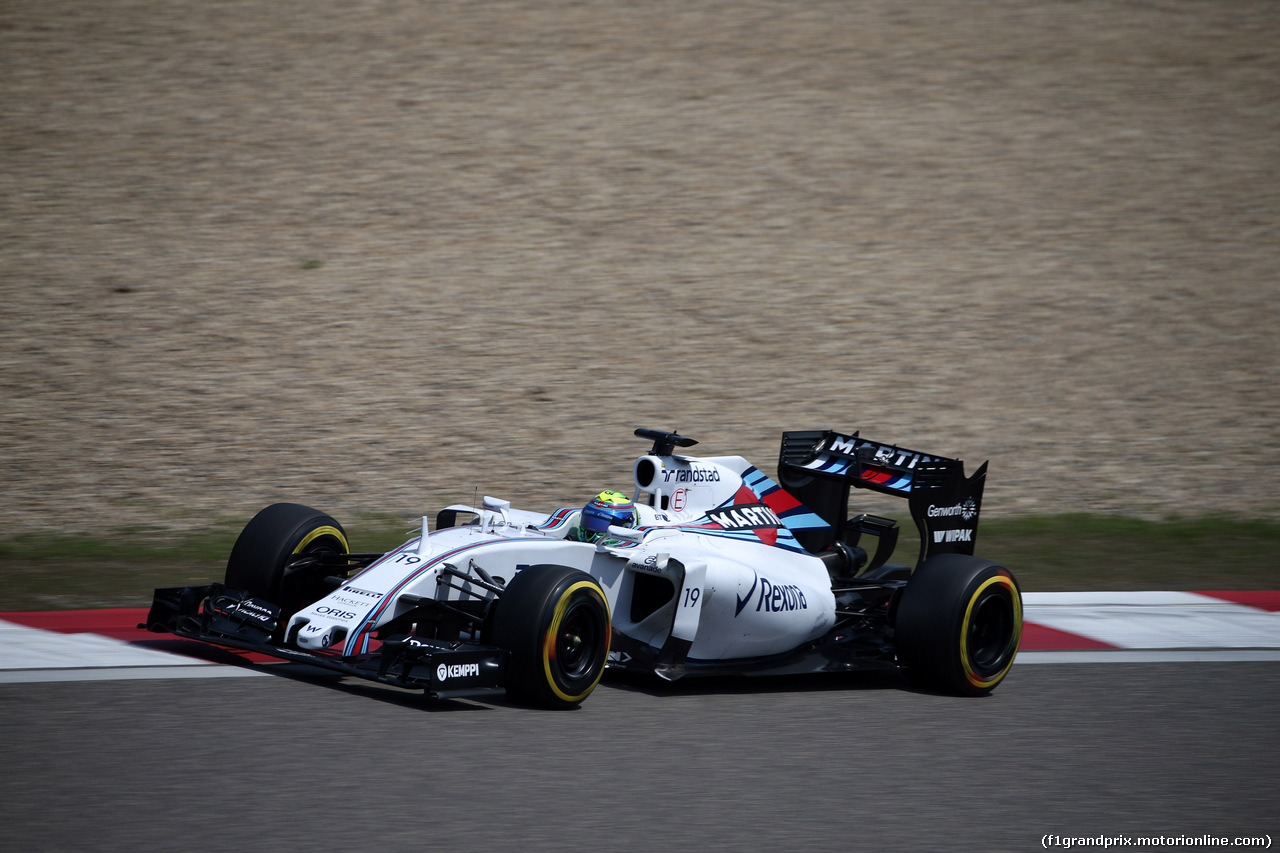 GP CINA, 11.04.2015 - Prove Libere 3, Felipe Massa (BRA) Williams F1 Team FW37