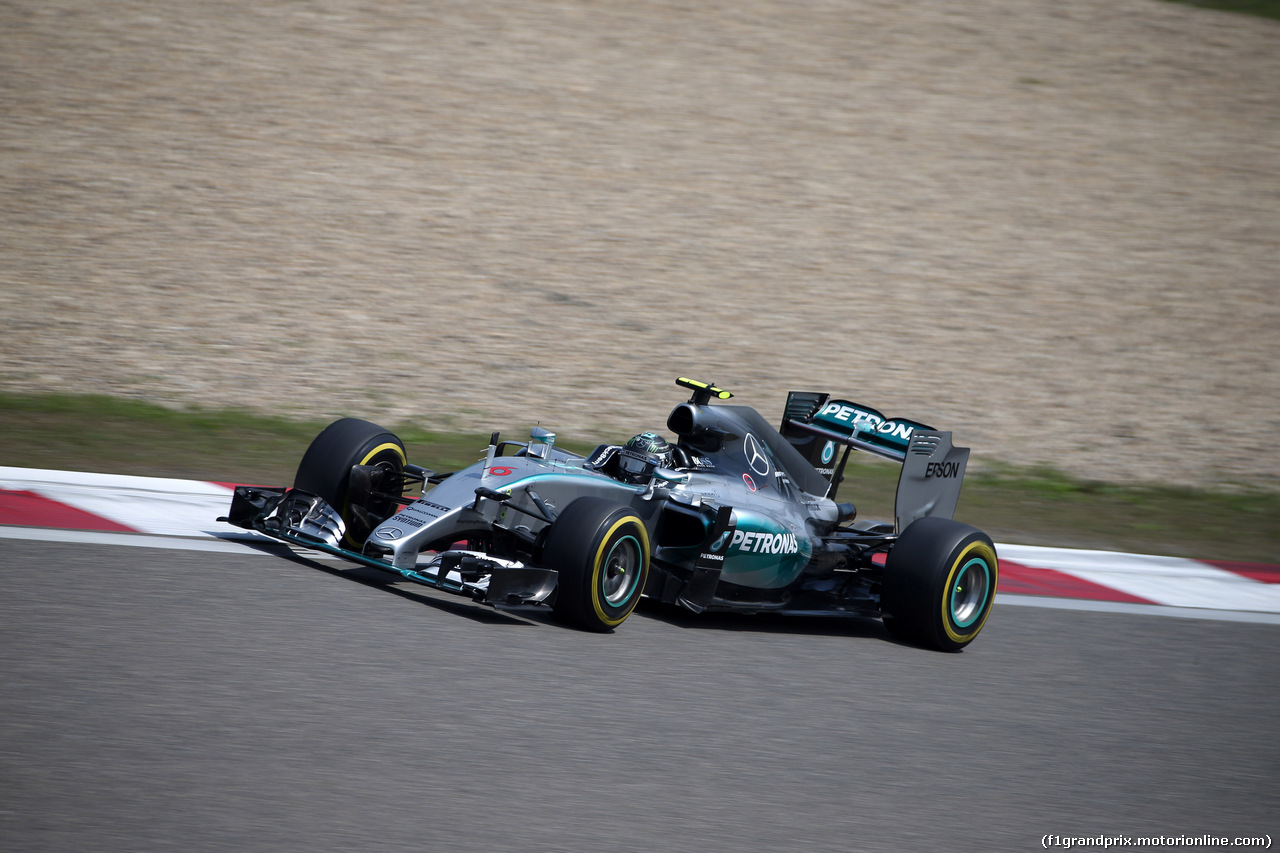 GP CINA, 11.04.2015 - Prove Libere 3, Nico Rosberg (GER) Mercedes AMG F1 W06