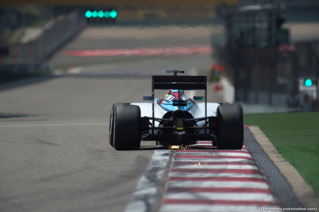 GP CINA, 11.04.2015 - Prove Libere 3, Felipe Massa (BRA) Williams F1 Team FW37