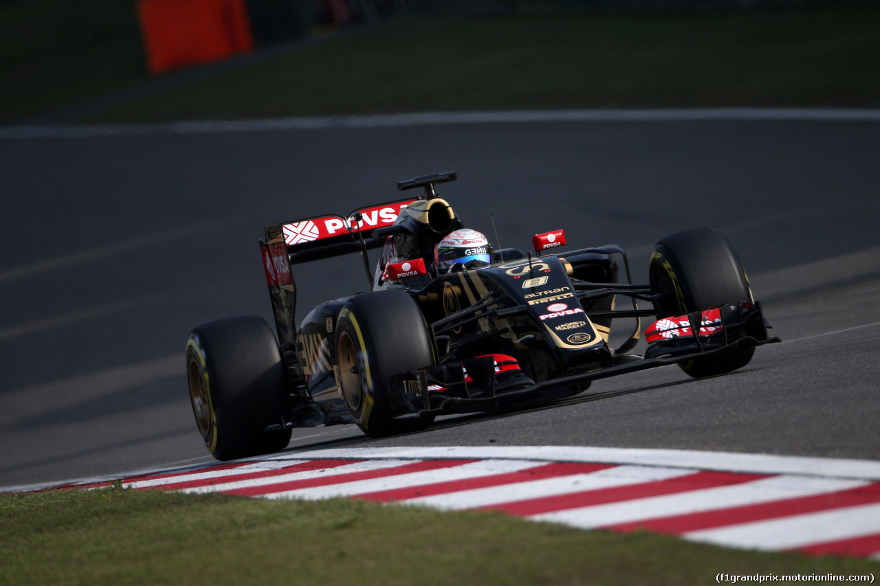 GP CINA, 11.04.2015 - Qualifiche, Romain Grosjean (FRA) Lotus F1 Team E23