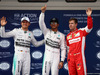 GP CINA, 11.04.2015 - Qualifiche, secondo Nico Rosberg (GER) Mercedes AMG F1 W06, Lewis Hamilton (GBR) Mercedes AMG F1 W06 pole position e terzo Sebastian Vettel (GER) Ferrari SF15-T