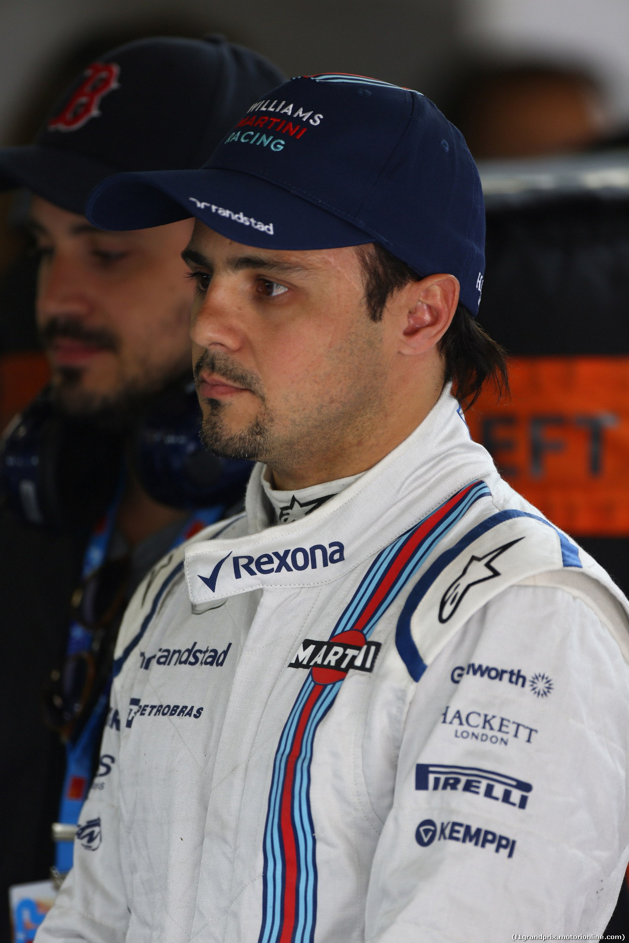 GP CINA, 10.04.2015 - Prove Libere 1, Felipe Massa (BRA) Williams F1 Team FW37 e his brother Dudu Massa