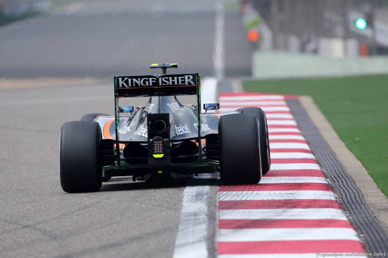GP CINA, 10.04.2015 - Prove Libere 1, Sergio Perez (MEX) Sahara Force India F1 VJM08