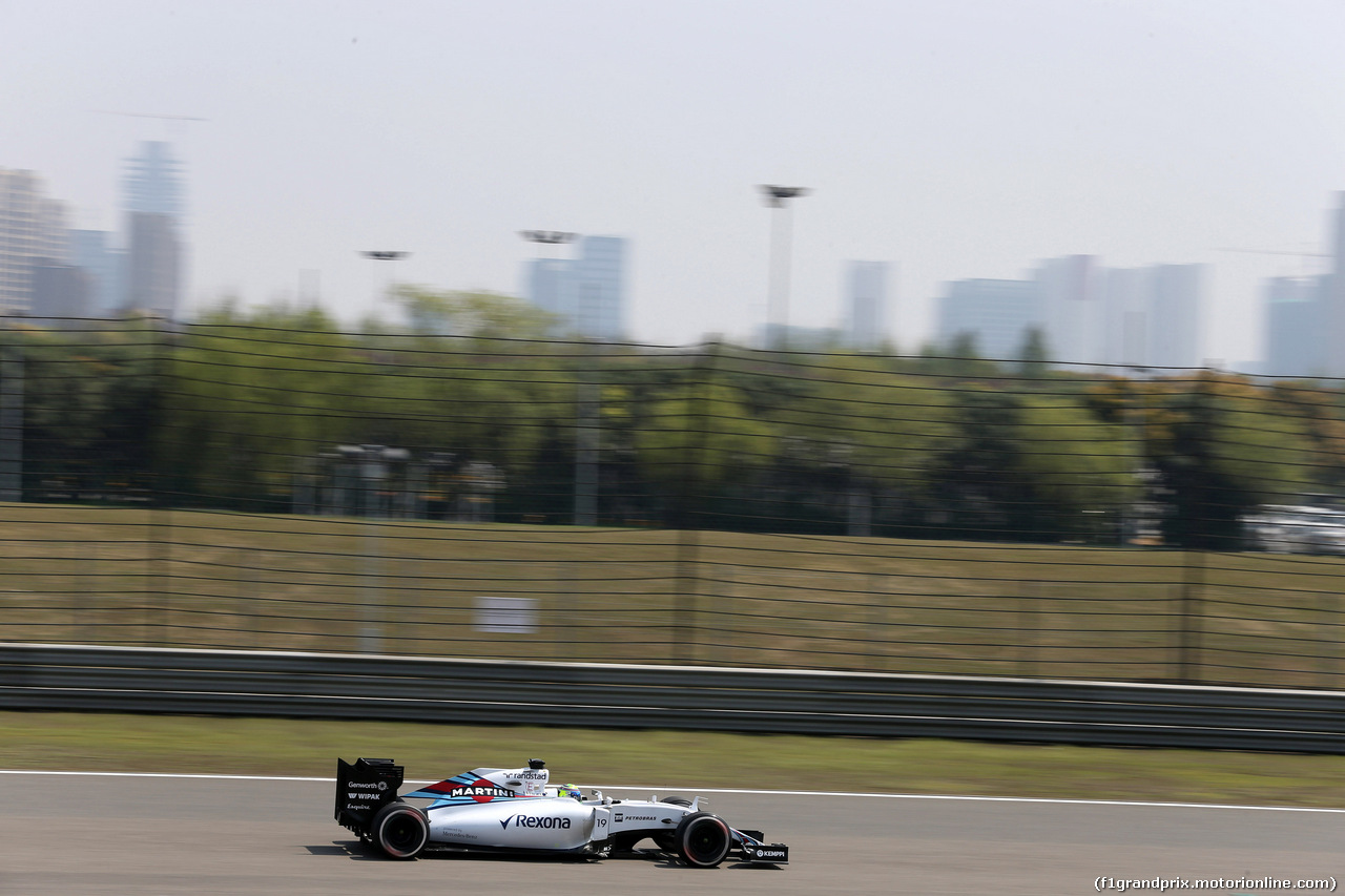 GP CINA, 10.04.2015 - Prove Libere 1, Felipe Massa (BRA) Williams F1 Team FW37
