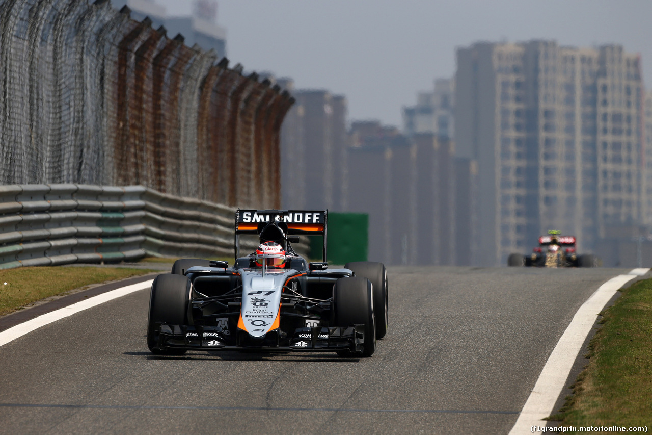 GP CINA, 10.04.2015 - Prove Libere 1, Nico Hulkenberg (GER) Sahara Force India F1 VJM08