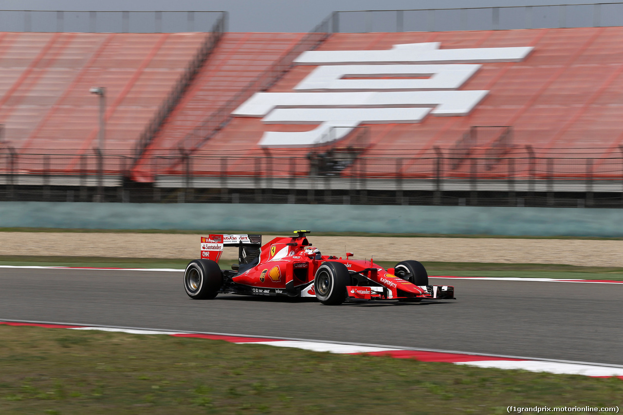 GP CINA, 10.04.2015 - Prove Libere 1, Kimi Raikkonen (FIN) Ferrari SF15-T