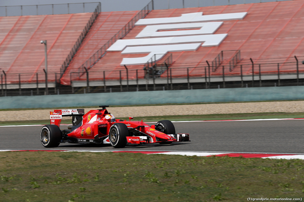 GP CINA, 10.04.2015 - Prove Libere 1, Sebastian Vettel (GER) Ferrari SF15-T