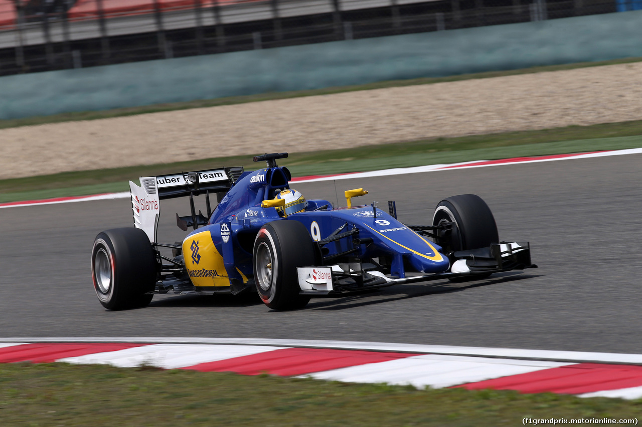 GP CINA, 10.04.2015 - Prove Libere 1, Marcus Ericsson (SUE) Sauber C34
