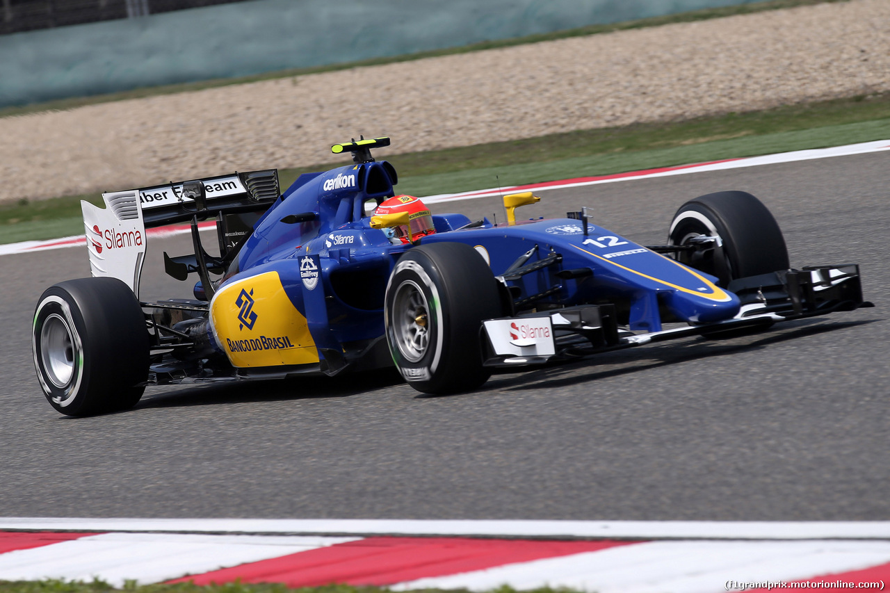 GP CINA, 10.04.2015 - Prove Libere 1, Felipe Nasr (BRA) Sauber C34
