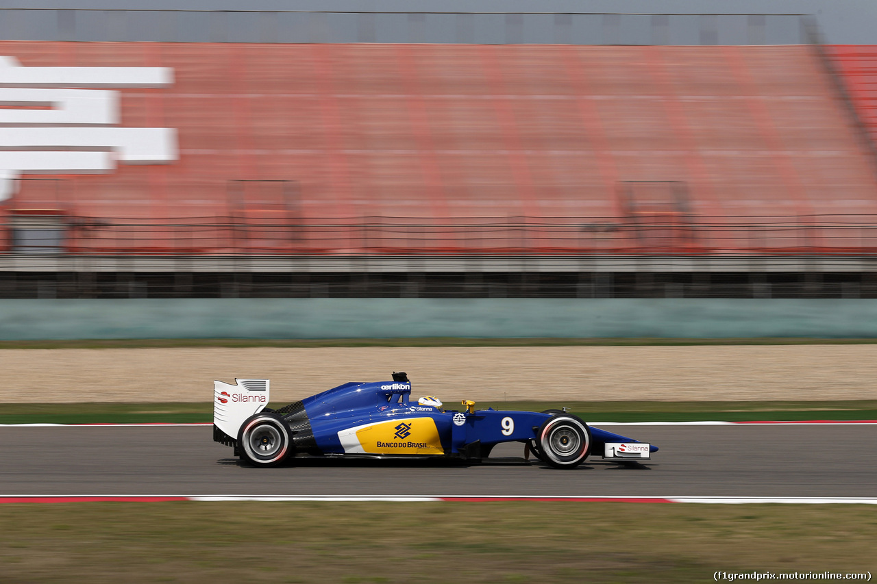 GP CINA, 10.04.2015 - Prove Libere 1, Marcus Ericsson (SUE) Sauber C34