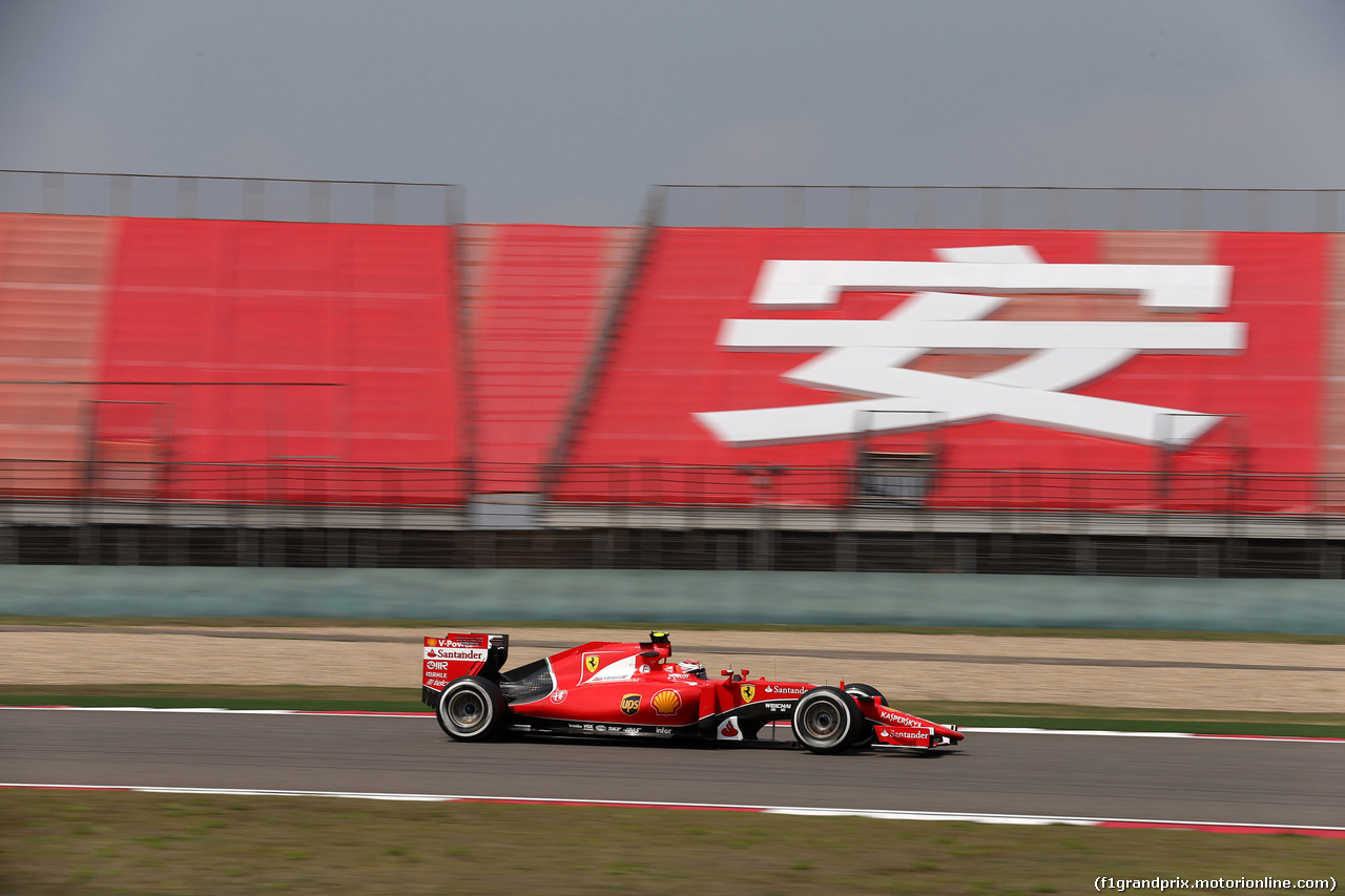 GP CINA, 10.04.2015 - Prove Libere 1, Kimi Raikkonen (FIN) Ferrari SF15-T