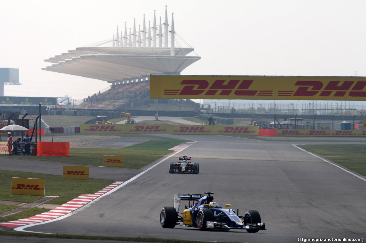 GP CINA, 10.04.2015 - Prove Libere 1, Marcus Ericsson (SUE) Sauber C34