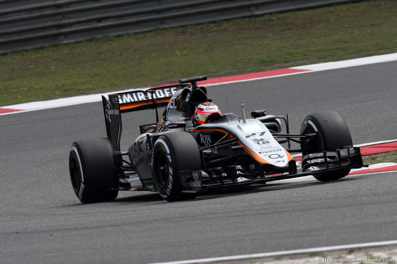 GP CINA, 10.04.2015 - Prove Libere 1, Nico Hulkenberg (GER) Sahara Force India F1 VJM08