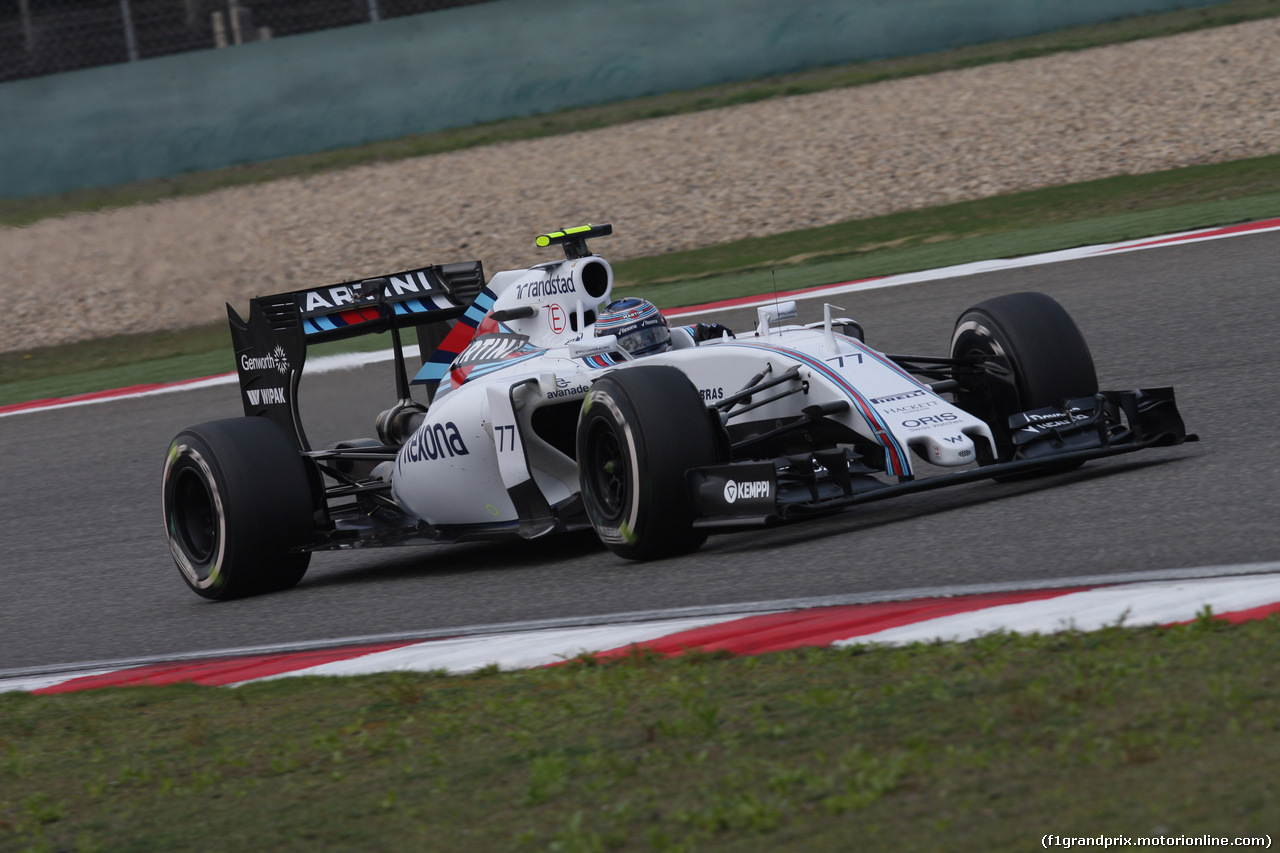 GP CINA, 10.04.2015 - Prove Libere 1, Valtteri Bottas (FIN) Williams F1 Team FW37
