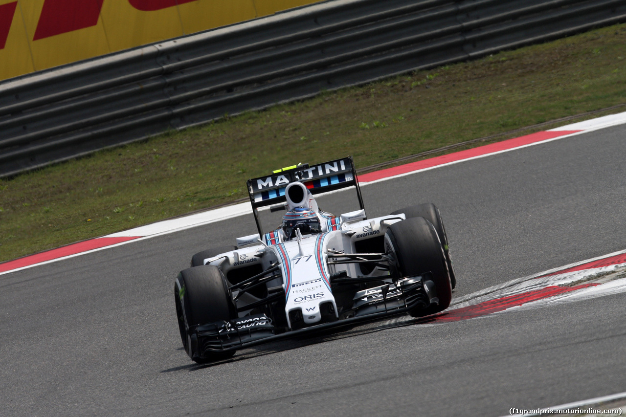 GP CINA, 10.04.2015 - Prove Libere 1, Valtteri Bottas (FIN) Williams F1 Team FW37