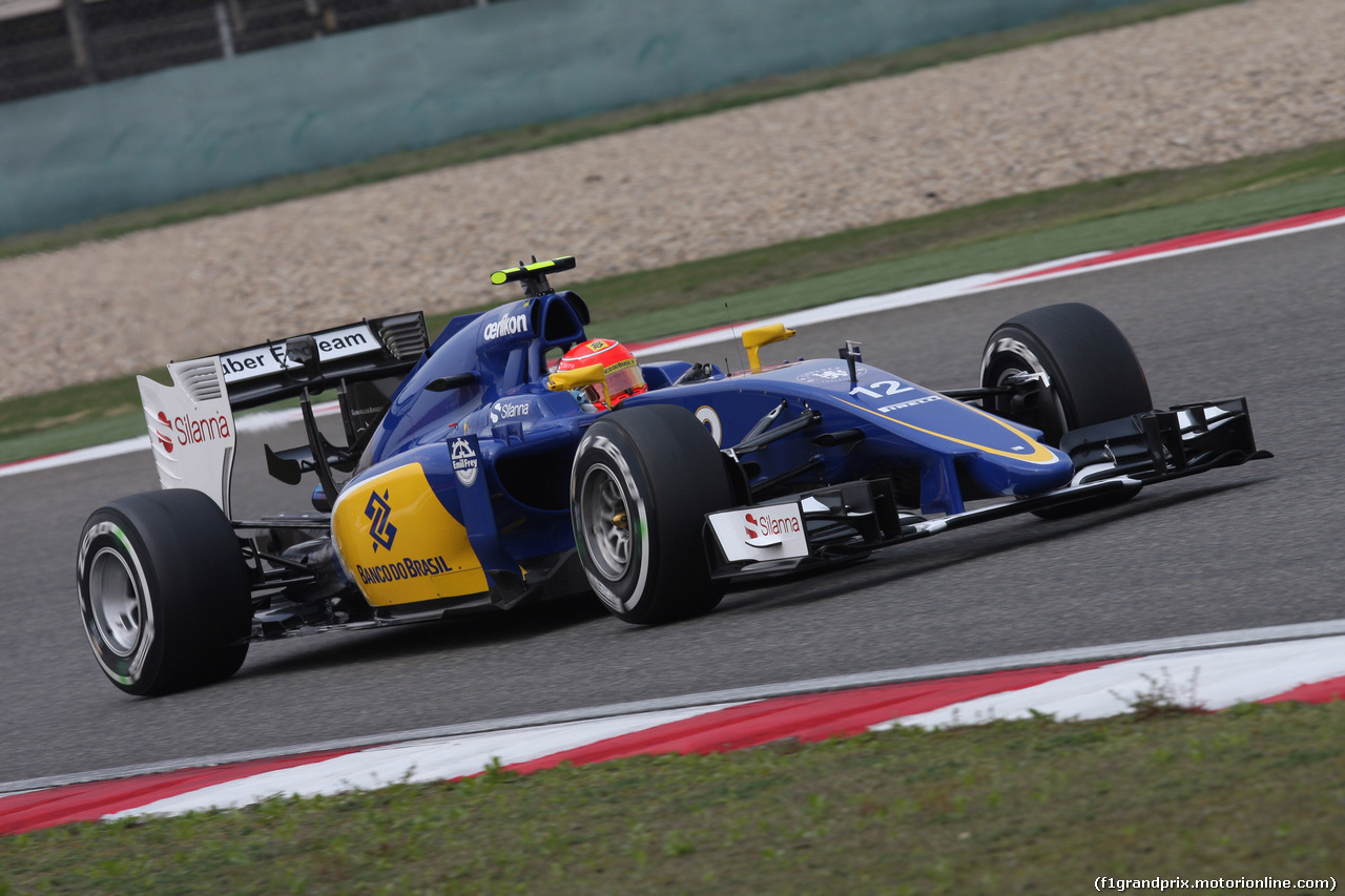 GP CINA, 10.04.2015 - Prove Libere 1, Felipe Nasr (BRA) Sauber C34