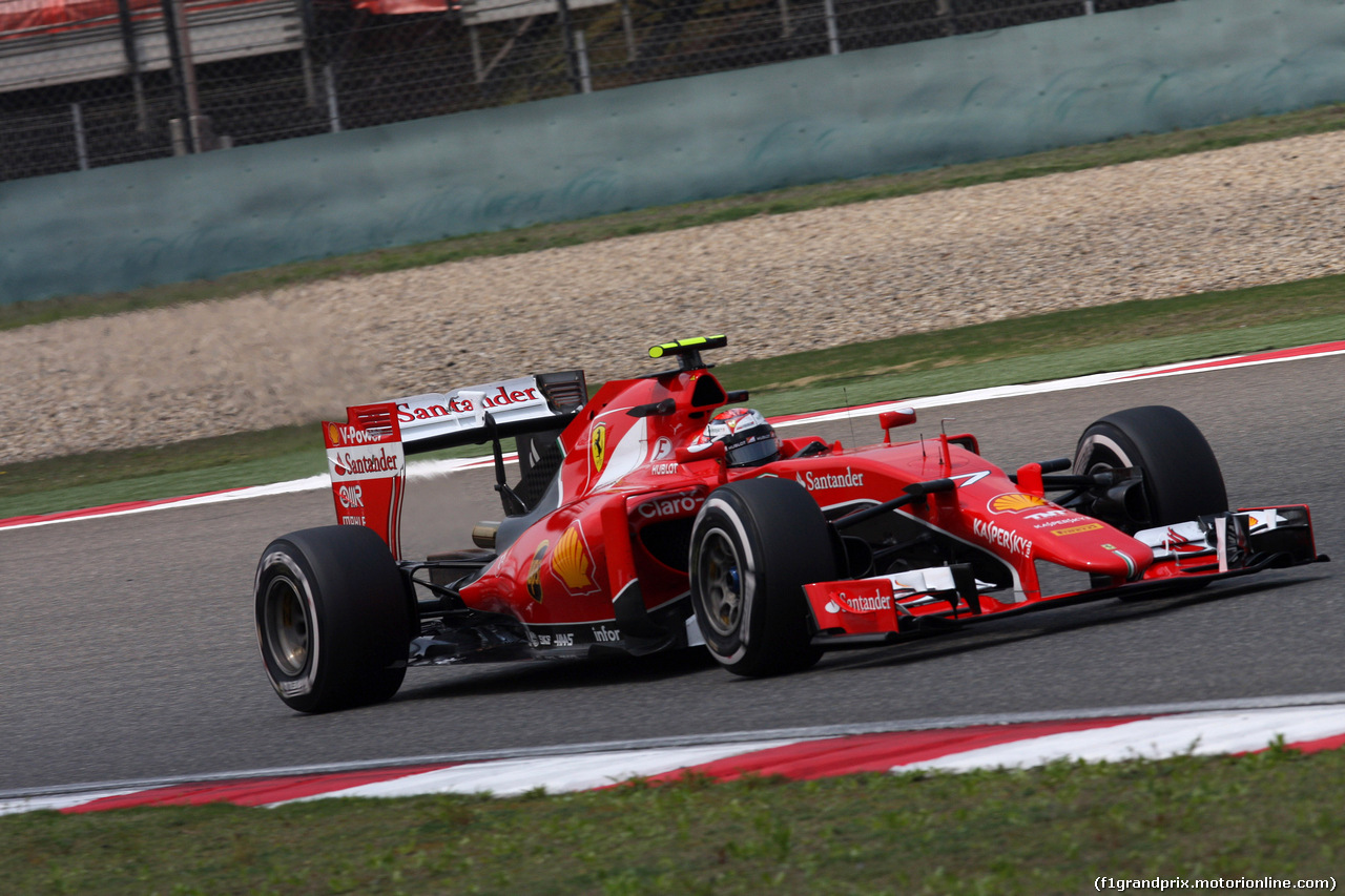 GP CINA, 10.04.2015 - Prove Libere 1, Kimi Raikkonen (FIN) Ferrari SF15-T