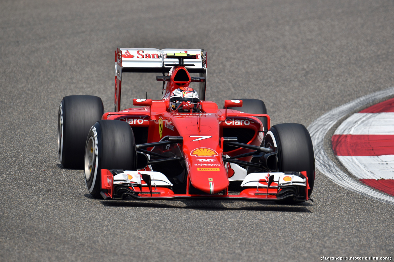 GP CINA, 10.04.2015 - Prove Libere 1, Kimi Raikkonen (FIN) Ferrari SF15-T