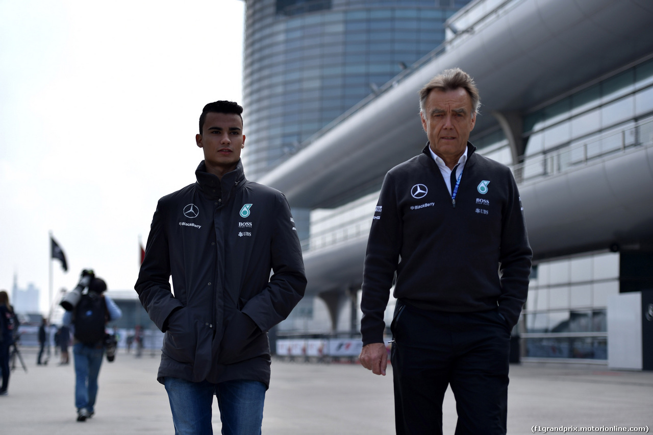 GP CINA, 10.04.2015 - Prove Libere 1, Pascal Wehrlein (GER) Mercedes AMG F1 W06 Reserve Driver.