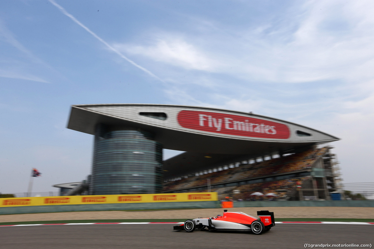 GP CINA, 10.04.2015 - Prove Libere 2, William Stevens (GBR) Manor Marussia F1 Team