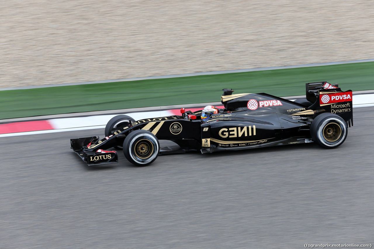GP CINA, 10.04.2015 - Prove Libere 2, Romain Grosjean (FRA) Lotus F1 Team E23