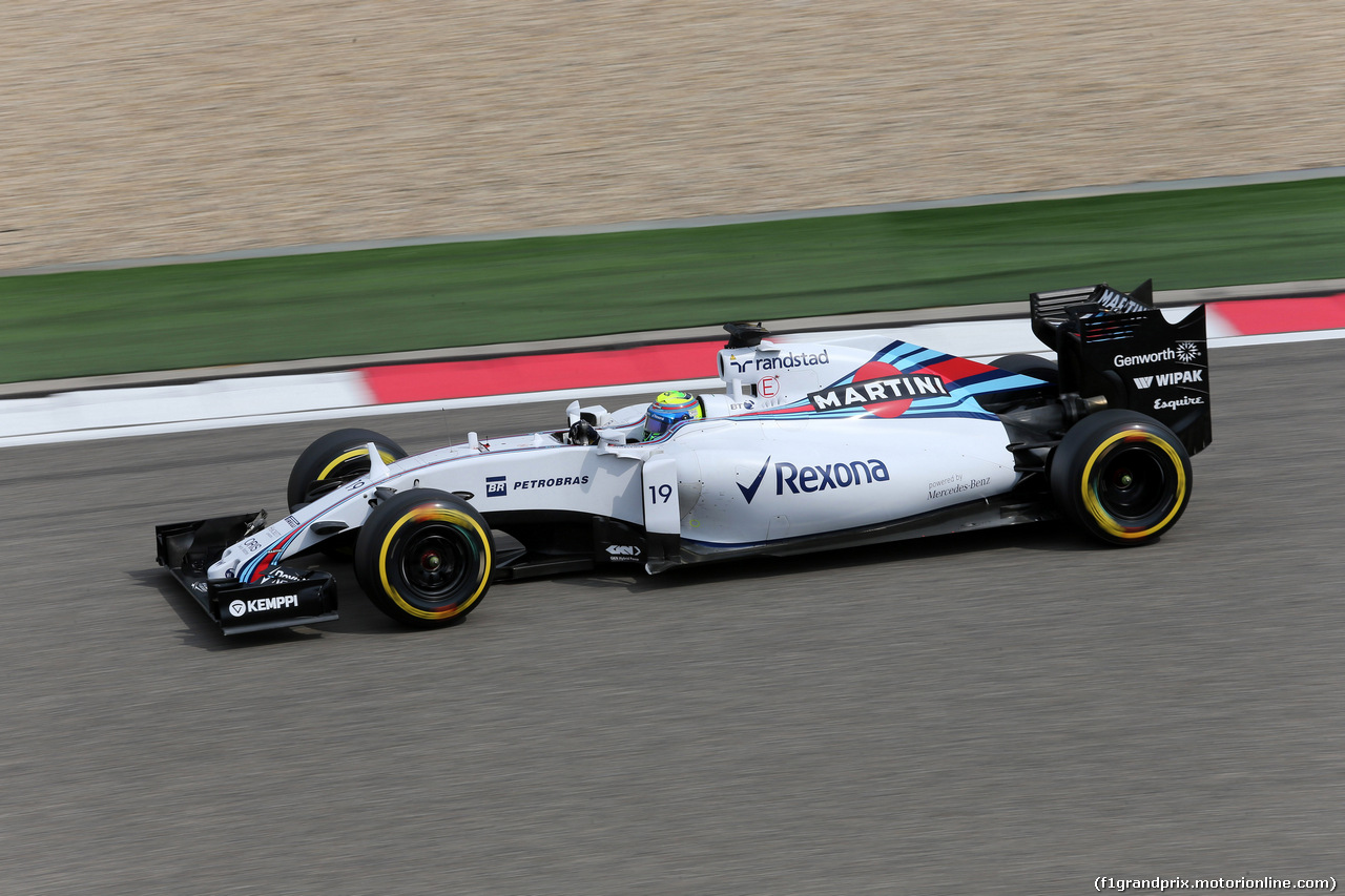GP CINA, 10.04.2015 - Prove Libere 2, Felipe Massa (BRA) Williams F1 Team FW37