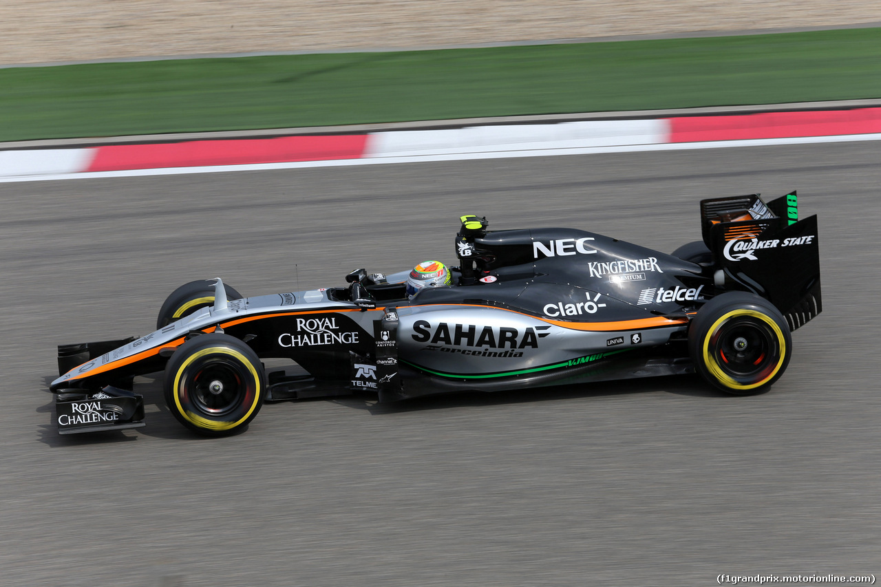 GP CINA, 10.04.2015 - Prove Libere 2, Sergio Perez (MEX) Sahara Force India F1 VJM08
